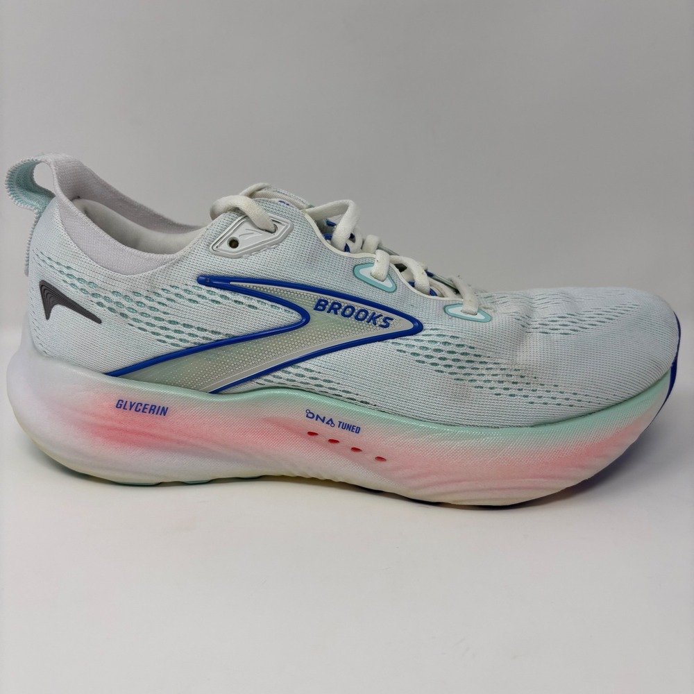 Brooks Glycerin 21 Women's Size 8 Wide White Running Shoes (1204341D110)